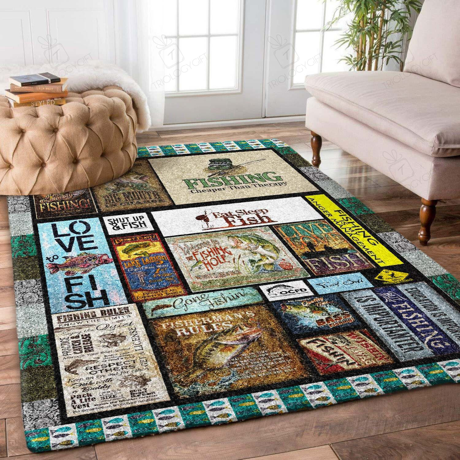 Fishing Rectangle Rug Decor Area Rugs For Living Room Bedroom Kitchen Rugs Home Carpet Flooring TTG013598