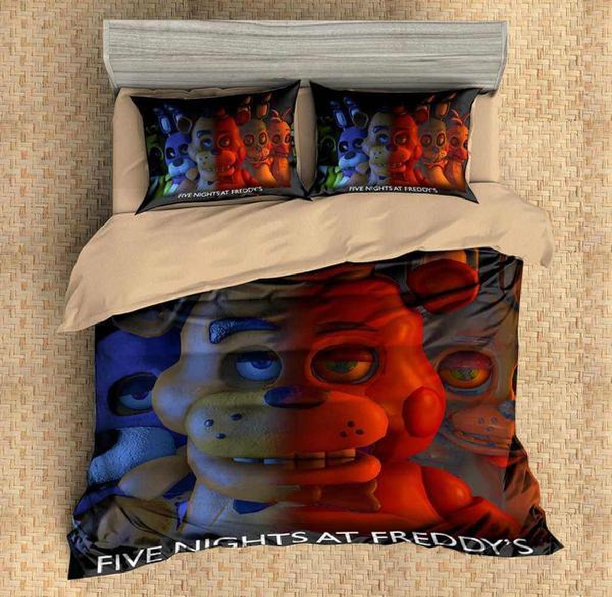 Five Nights At Freddy's Bedding Set 1 (Duvet Cover & Pillow Cases) - Unique Anime Apparel for Fans