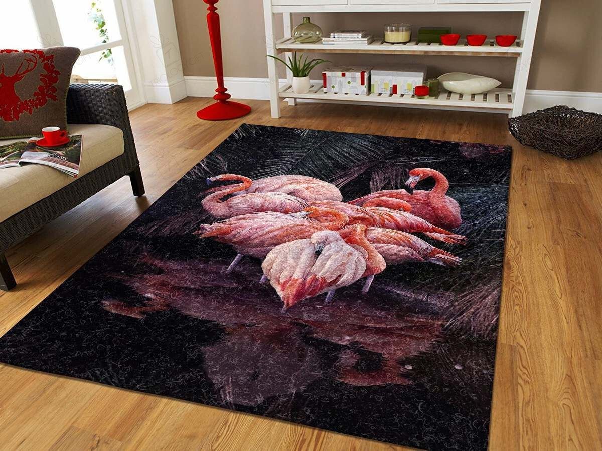Flamingo Rectangle Rug Decor Area Rugs For Living Room Bedroom Kitchen Rugs Home Carpet Flooring TTG013638