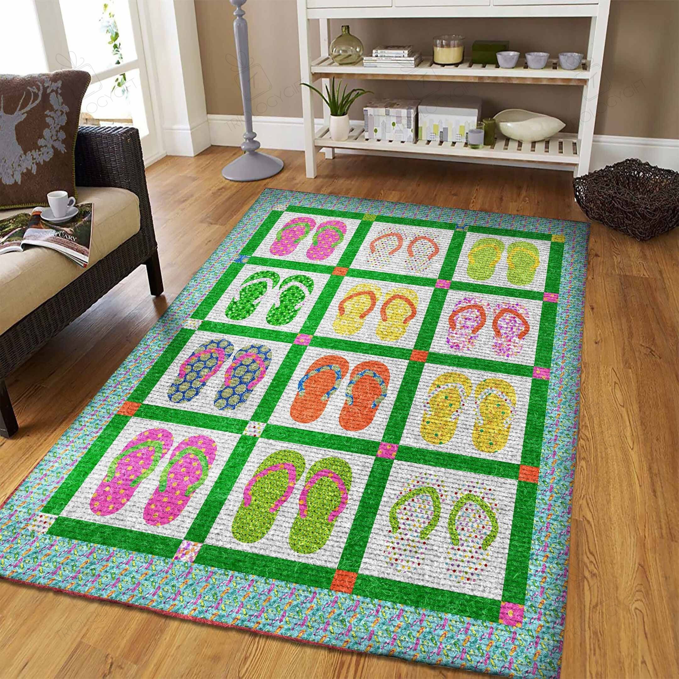 Flip Flop Rectangle Rug Decor Area Rugs For Living Room Bedroom Kitchen Rugs Home Carpet Flooring TTG013666