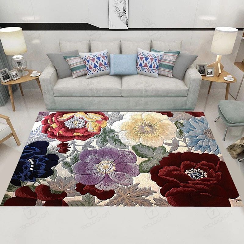 Floral Rectangle Rug Decor Area Rugs For Living Room Bedroom Kitchen Rugs Home Carpet Flooring TTG013668
