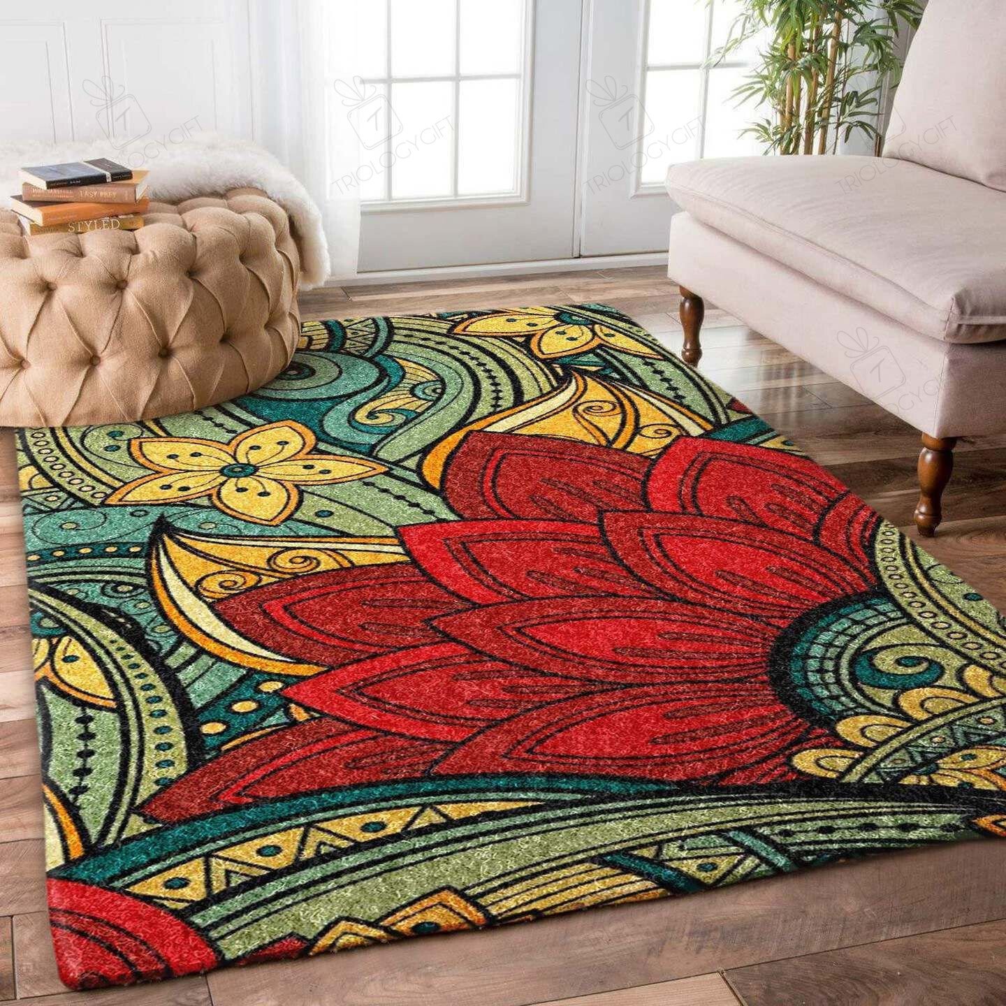Flower Rectangle Rug Decor Area Rugs For Living Room Bedroom Kitchen Rugs Home Carpet Flooring TTG013753