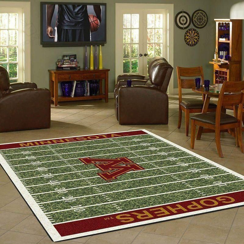 Football Fans Minnesota Golden GopheTTG Home Field Football Rectangle Area Rugs Carpet For Living Room, Bedroom, Kitchen Rugs, Non-Slip Carpet Rp123166