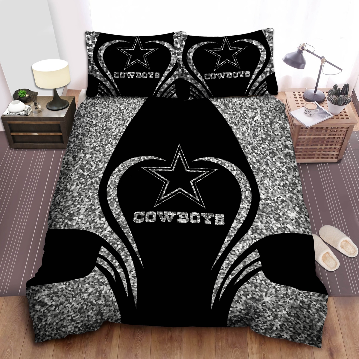 Football Team Cowboys Bedding Duvet Cover Bedding Set - Unique Anime Apparel for Fans