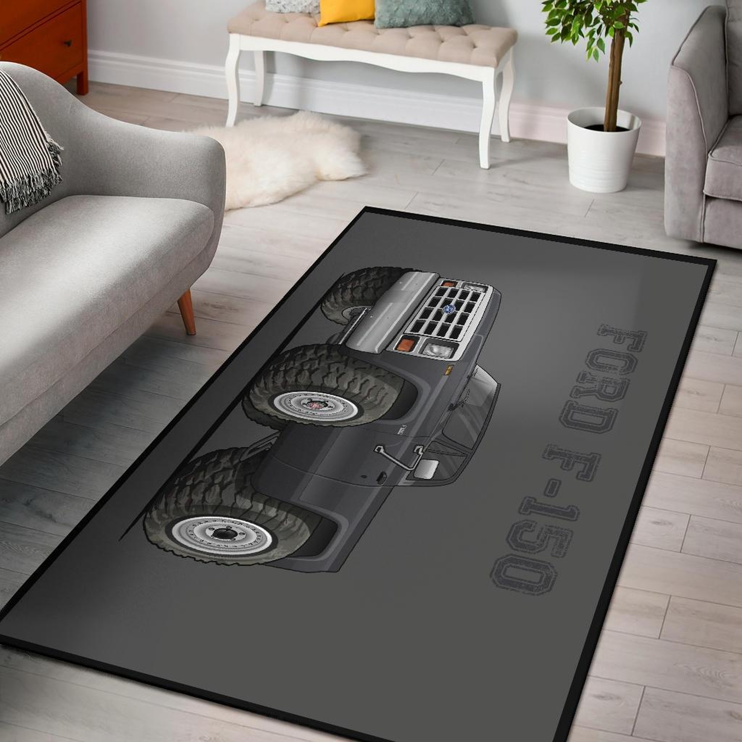 Ford F Pickup Truck Area Rug - Unique Anime Apparel for Fans