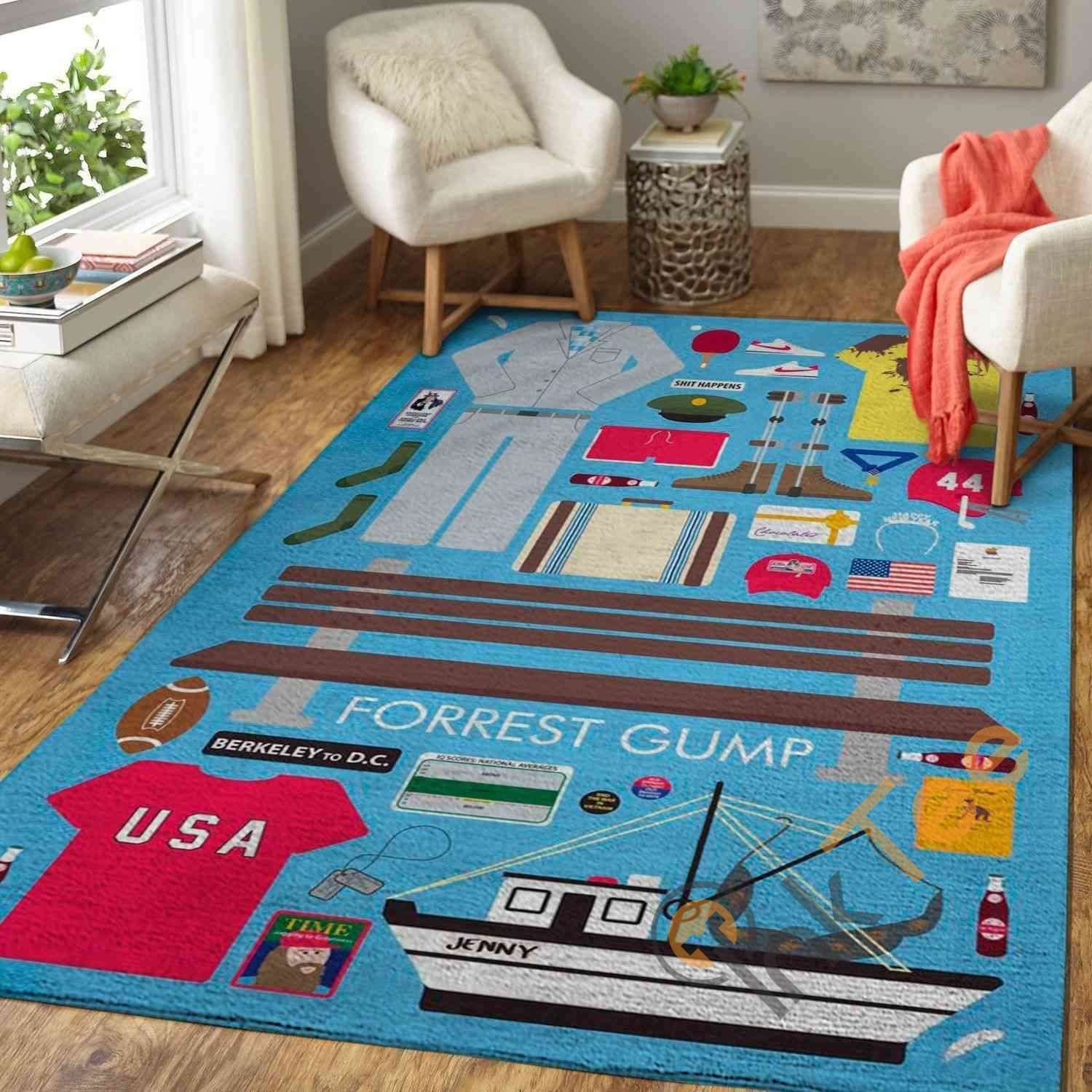Forest Gump Area Rug - Unique Anime Apparel for Fans