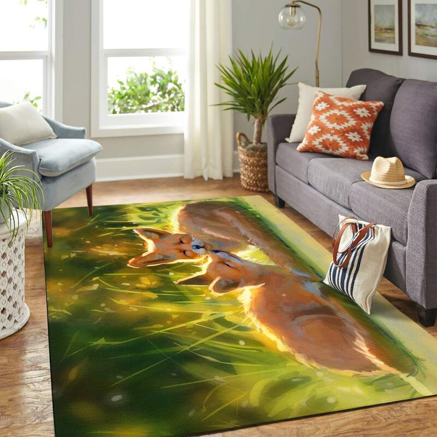 Fox Carpet Floor Area Rug - Unique Anime Apparel for Fans