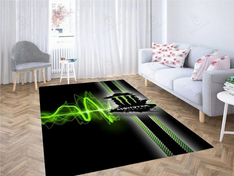 Fox Racing Monster Energy Rectangle Rug Decor Area Rugs For Living Room Bedroom Kitchen Rugs Home Carpet Flooring TTG013945