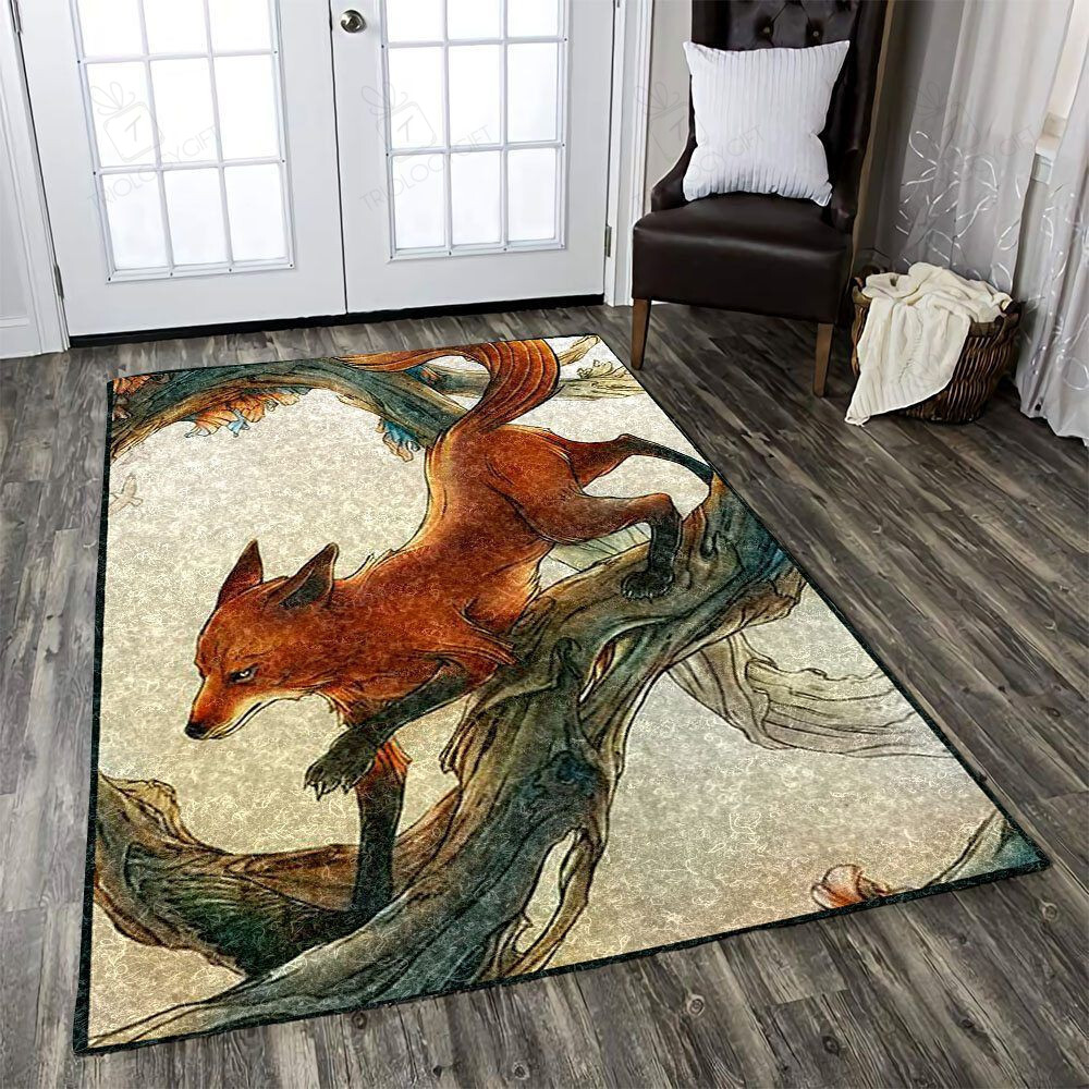 Fox Rectangle Rug Decor Area Rugs For Living Room Bedroom Kitchen Rugs Home Carpet Flooring TTG013967