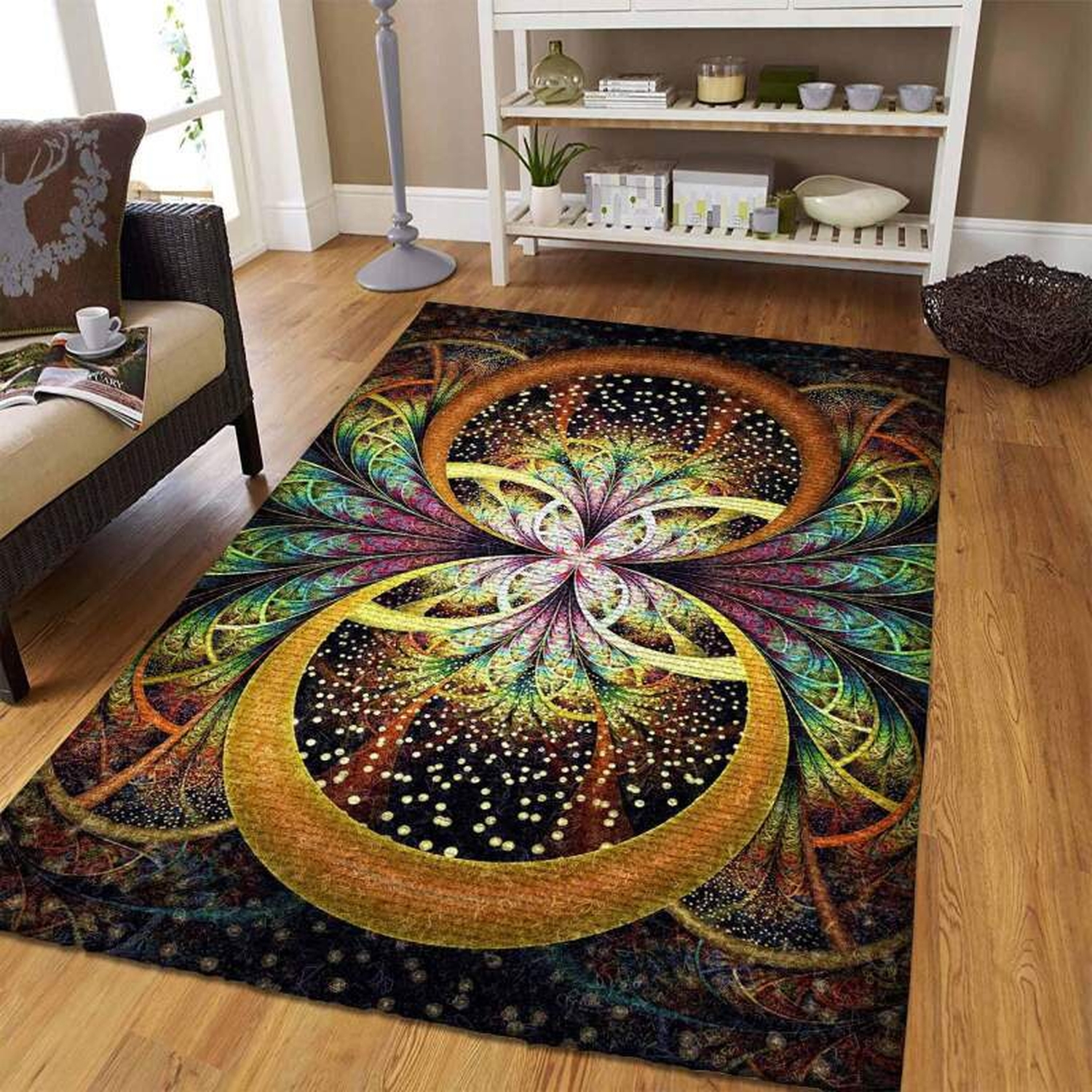 Fractal Art Rug - Unique Anime Apparel for Fans