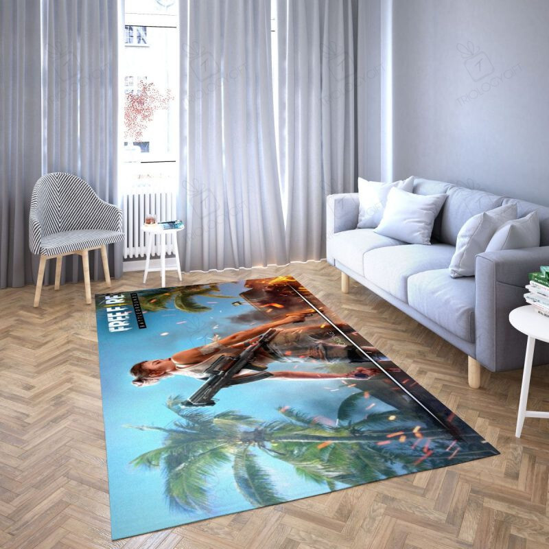 Free Fire Game Favorite 1 Rectangle Rug Decor Area Rugs For Living Room Bedroom Kitchen Rugs Home Carpet Flooring TTG014018