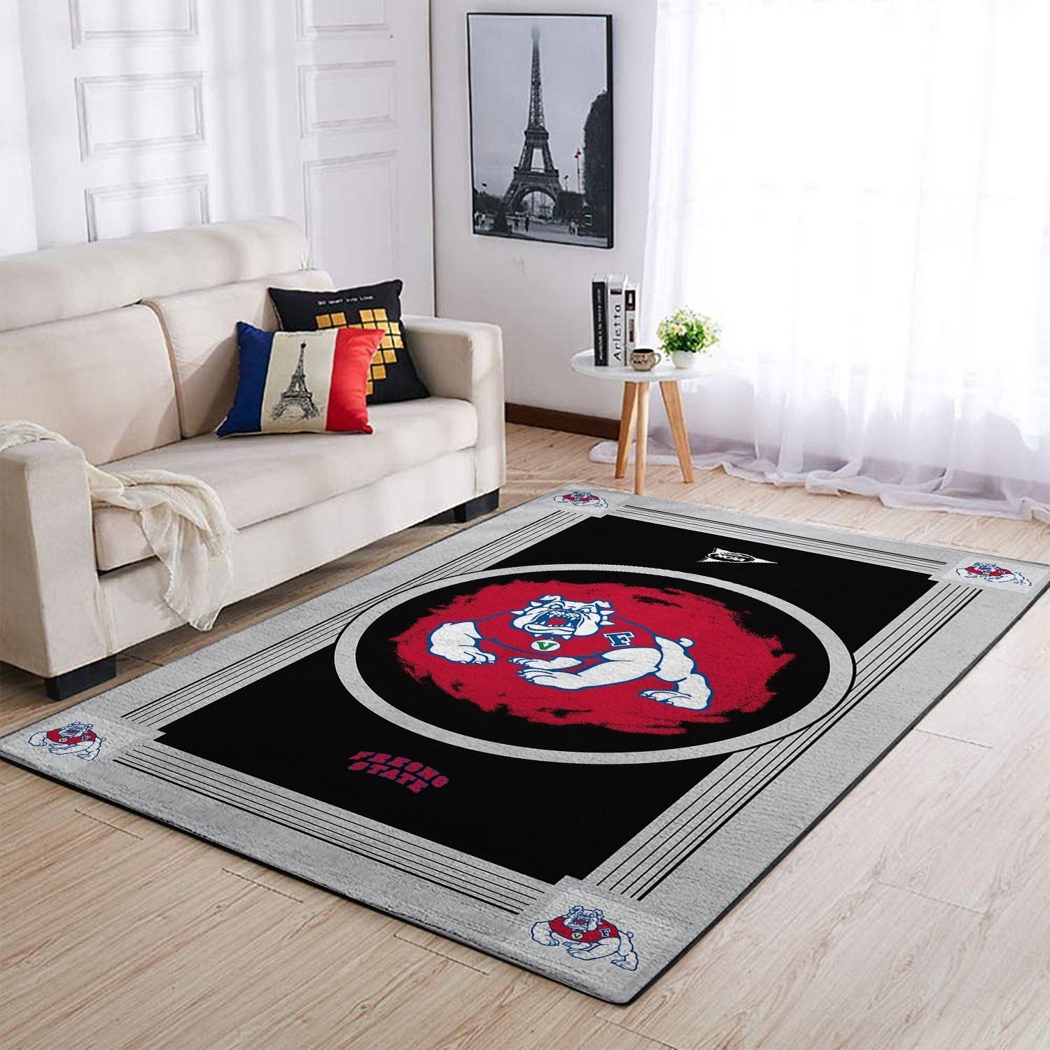 Fresno State Bulldogs Living Room Area Rug - Unique Anime Apparel for Fans