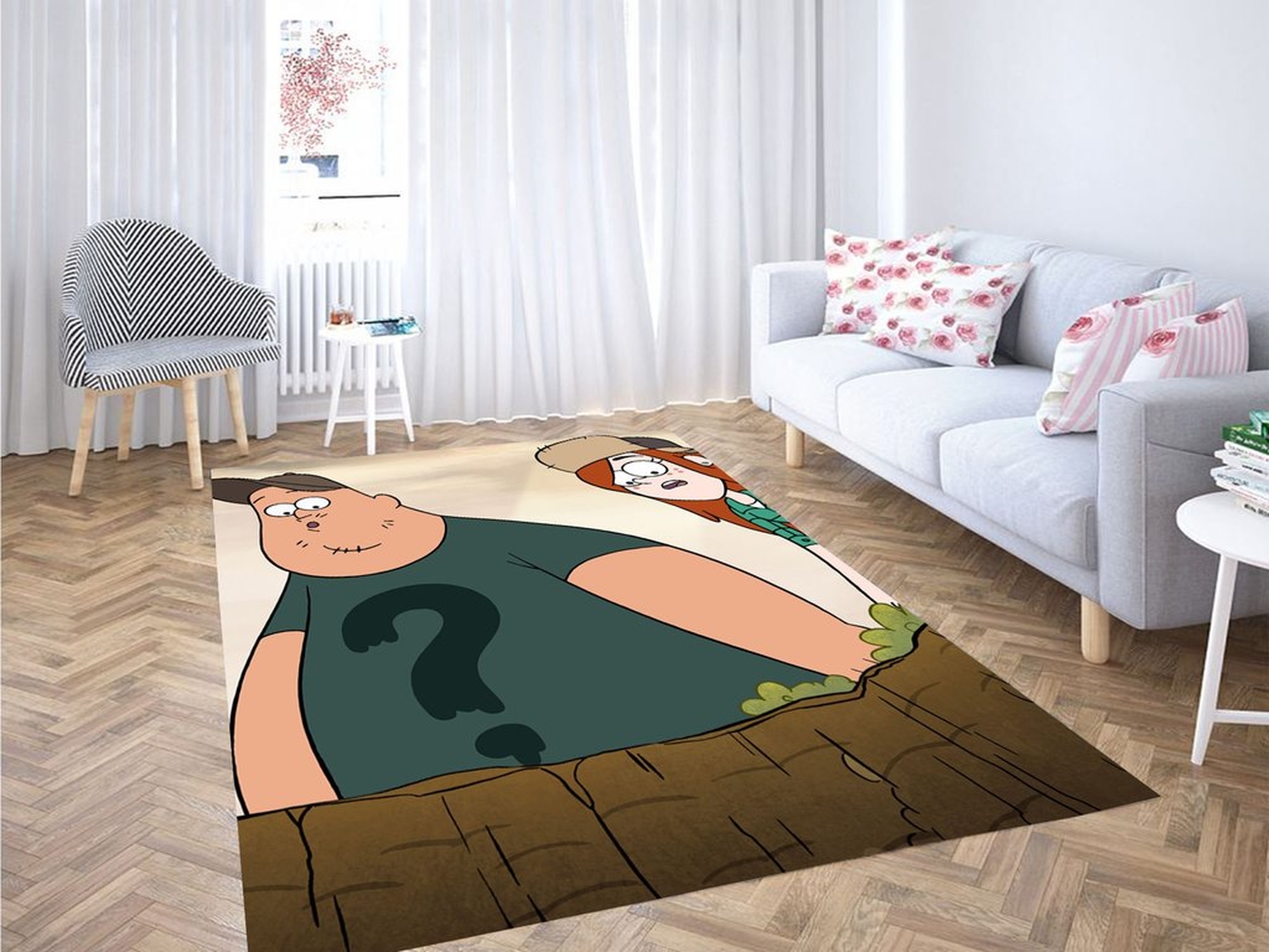 Friend Wendy Gravity Falls Living Room Modern Carpet Rug - Unique Anime Apparel for Fans