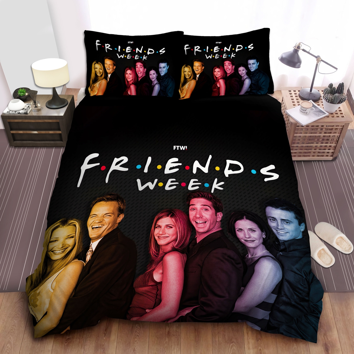 Friends Week Digital Photograph Bed Sheets Spread Comforter Duvet Cover Bedding Set - Unique Anime Apparel for Fans