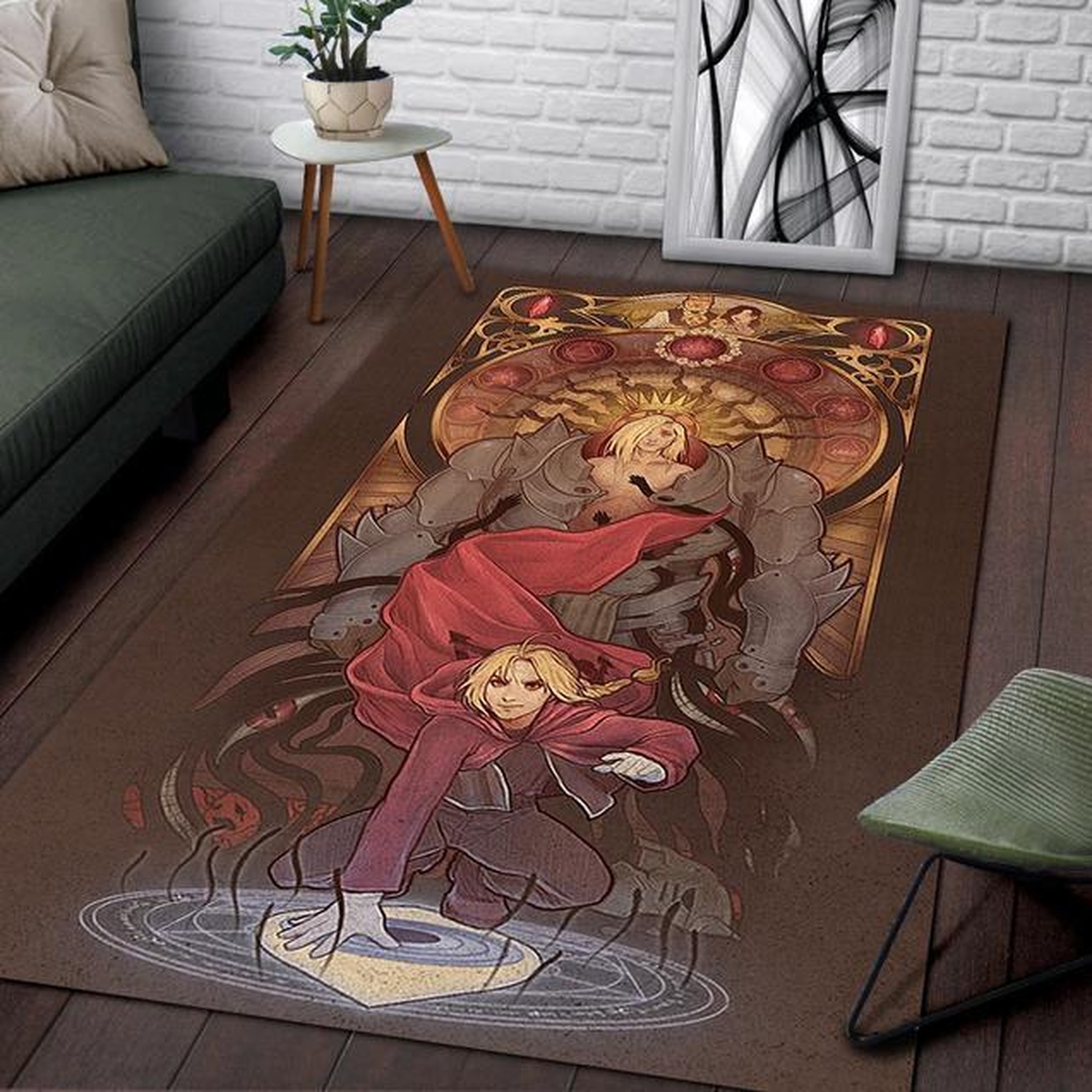 Fullmetal Alchemist Brotherhood Area Rug - Unique Anime Apparel for Fans