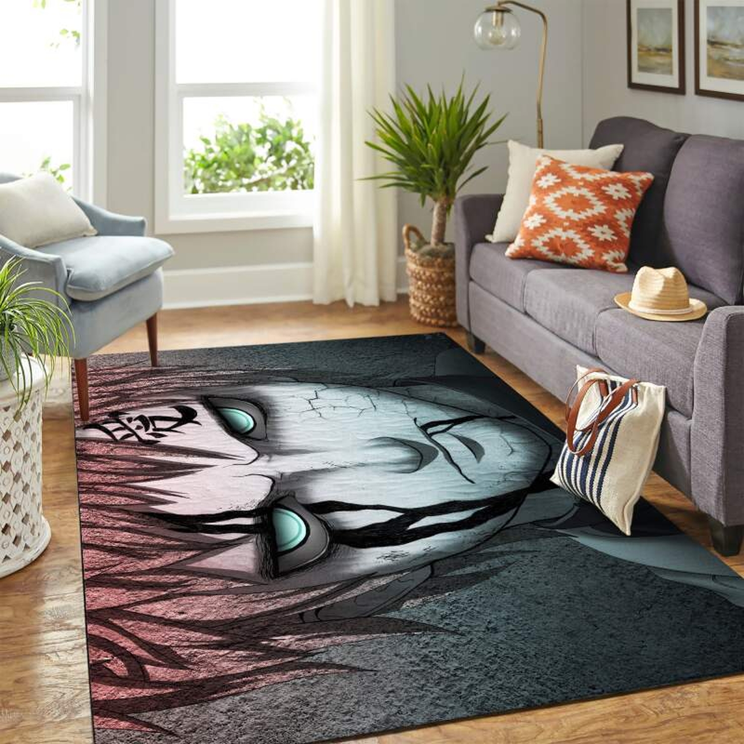 Gaara Naruto Carpet Floor Area Rug - Unique Anime Apparel for Fans
