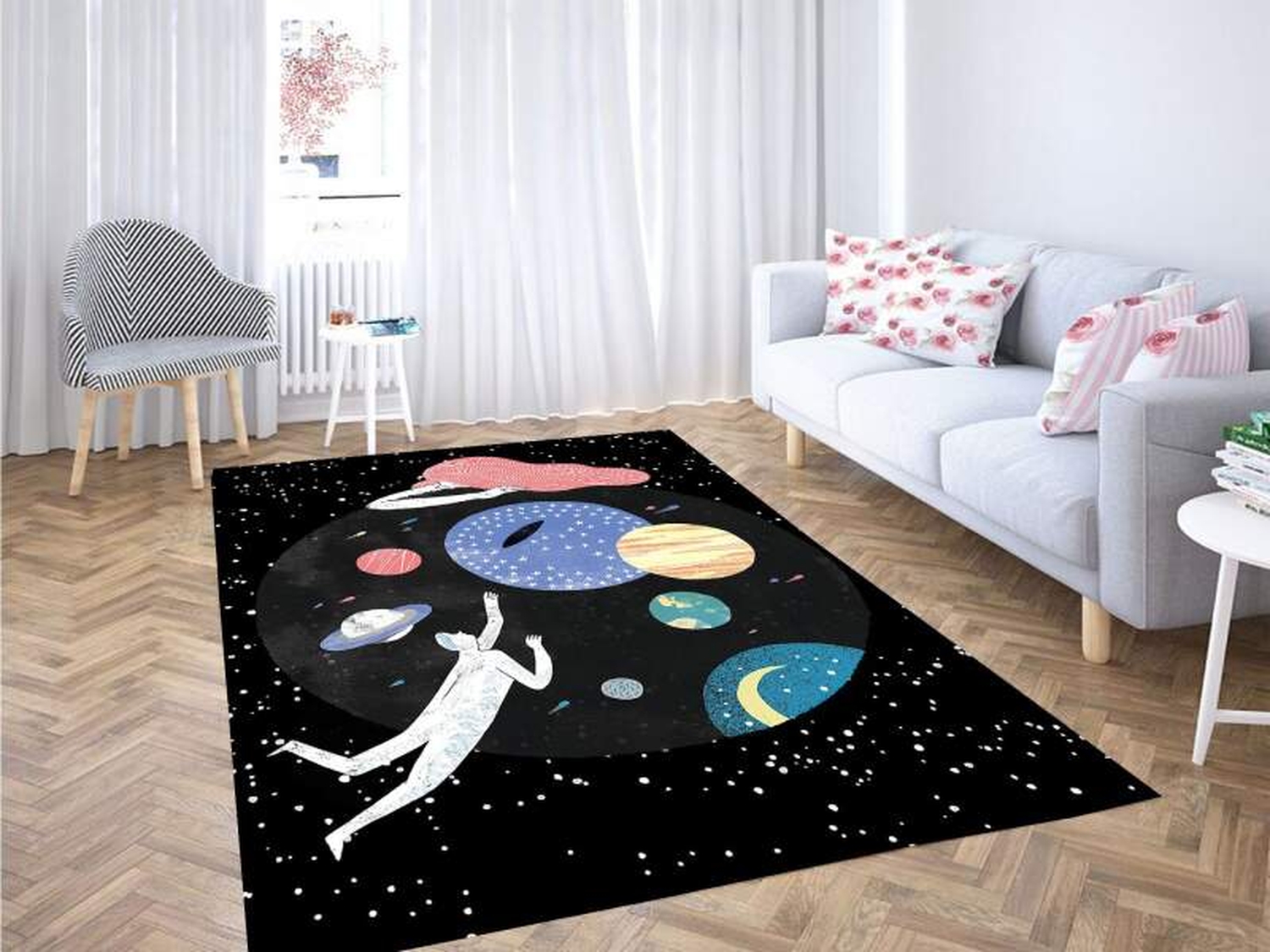 Galaxy Flat Character Carpet Rug - Unique Anime Apparel for Fans