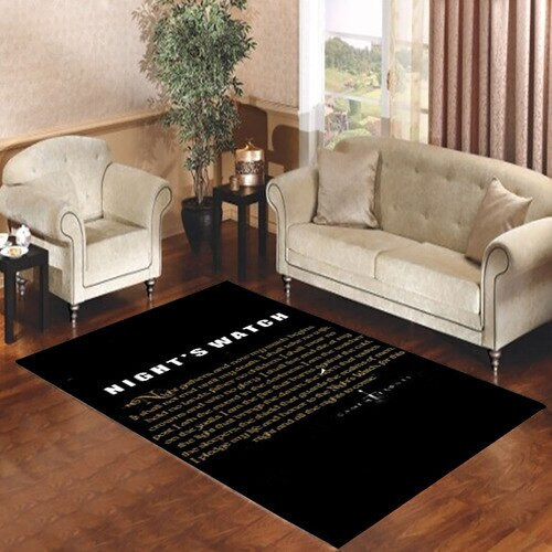 Game Of Thrones Nights Watch Design Rectangle Rug Decor Area Rugs For Living Room Bedroom Kitchen Rugs Home Carpet Flooring TTG014250