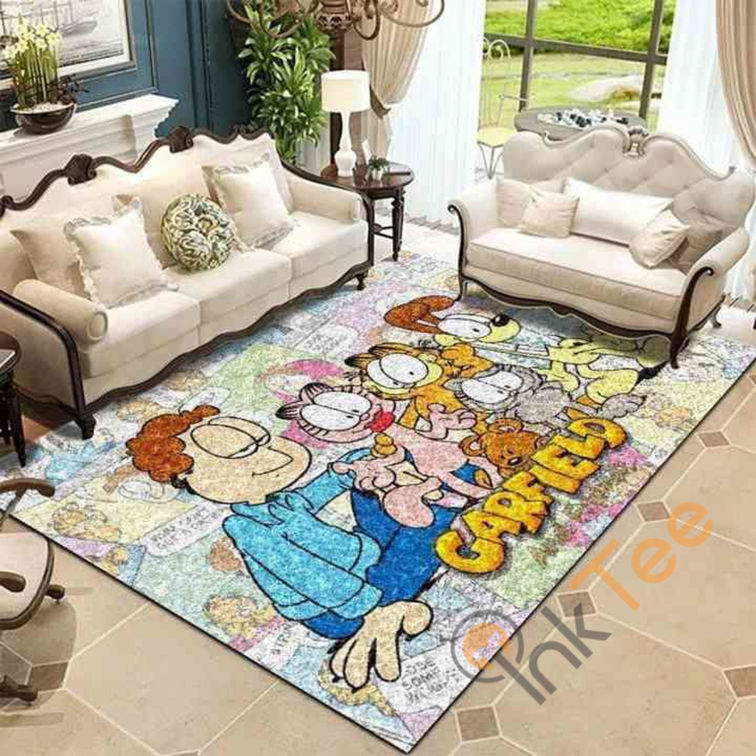 Garfield Area Rug - Unique Anime Apparel for Fans