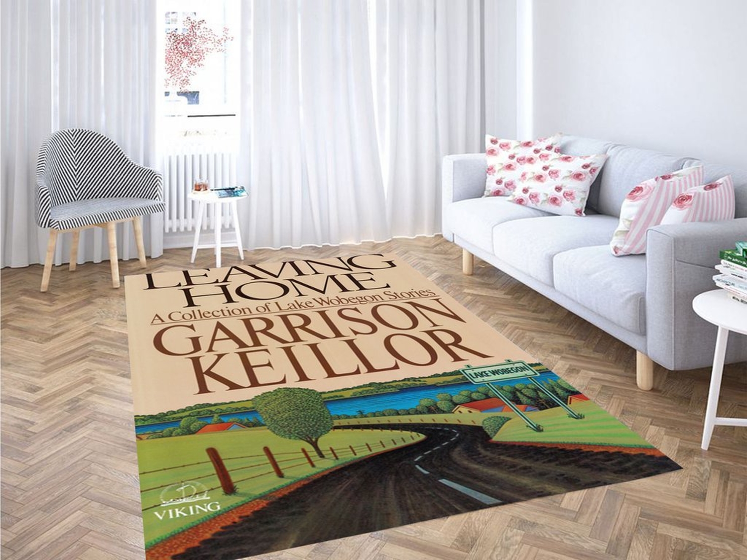 Garrison Keillor Leaving Home Living Room Modern Carpet Rug - Unique Anime Apparel for Fans