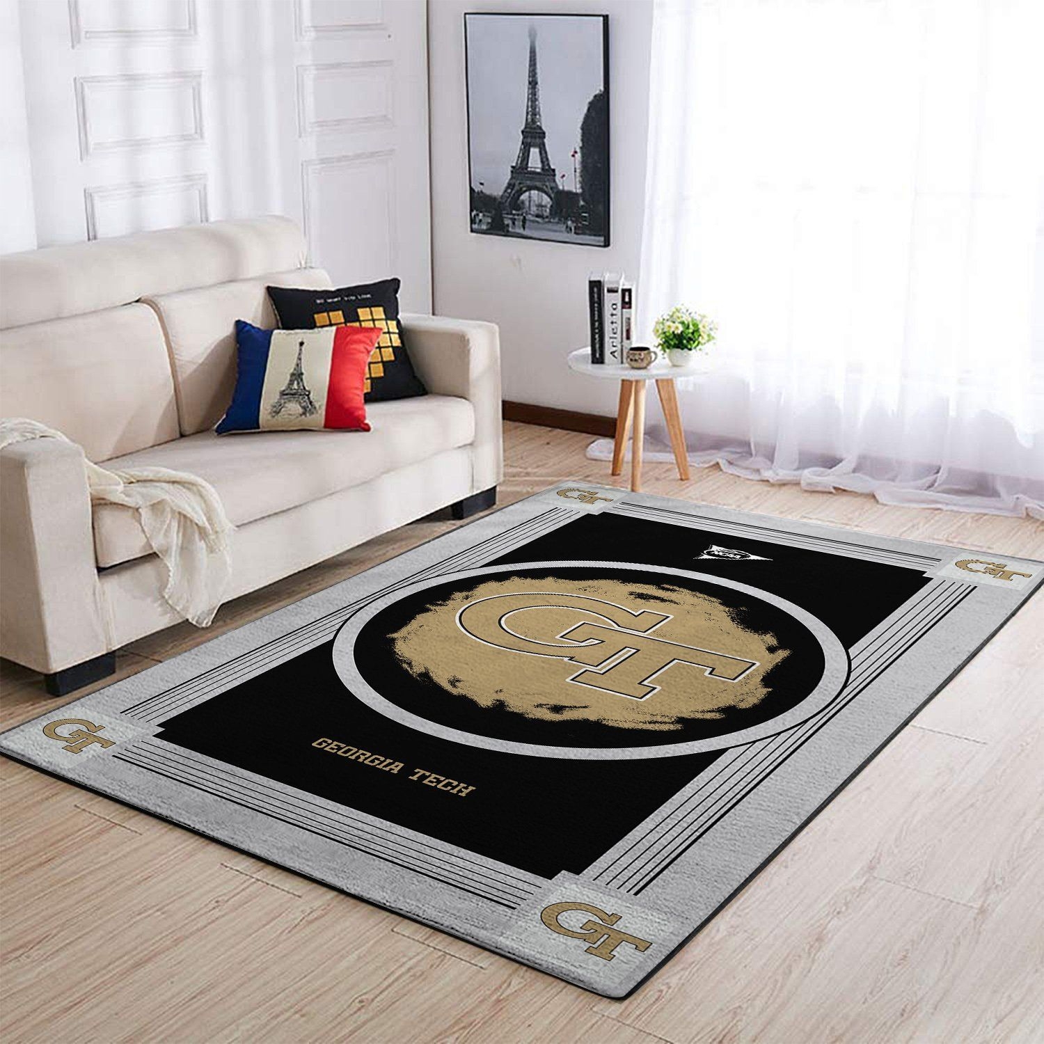 Georgia Tech Yellow Jackets Living Room Area Rug - Unique Anime Apparel for Fans