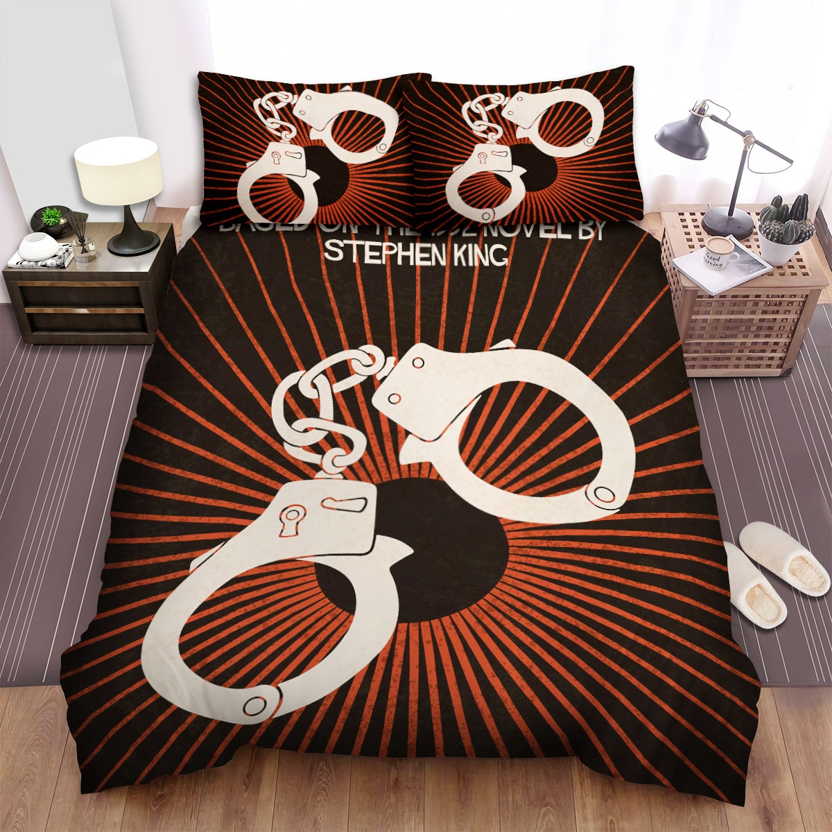 Gerald's Game Handcuffs Bed Sheets Spread Comforter Duvet Cover Bedding Set - Unique Anime Apparel for Fans