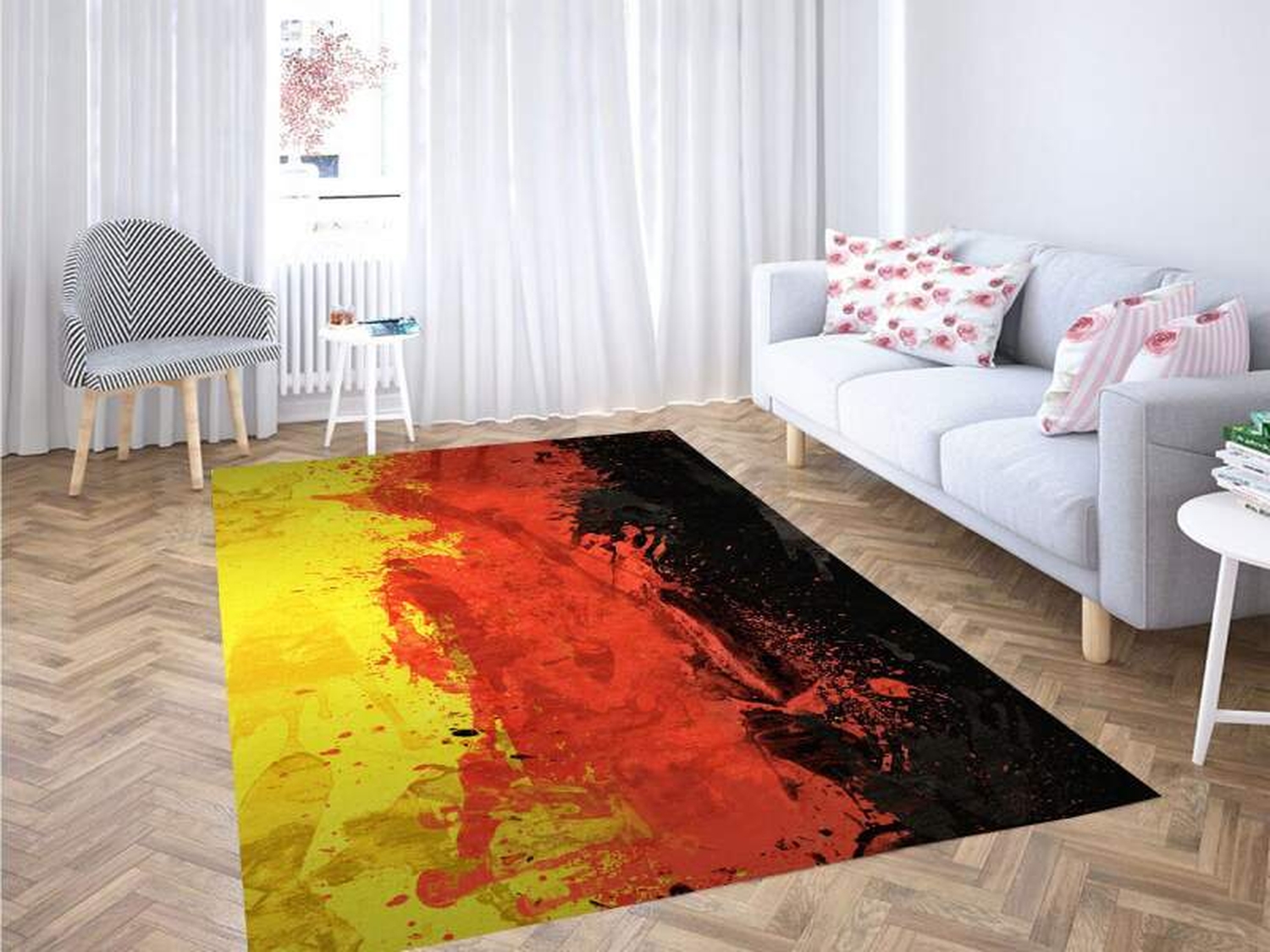 Germany Flag Carpet Rug - Unique Anime Apparel for Fans