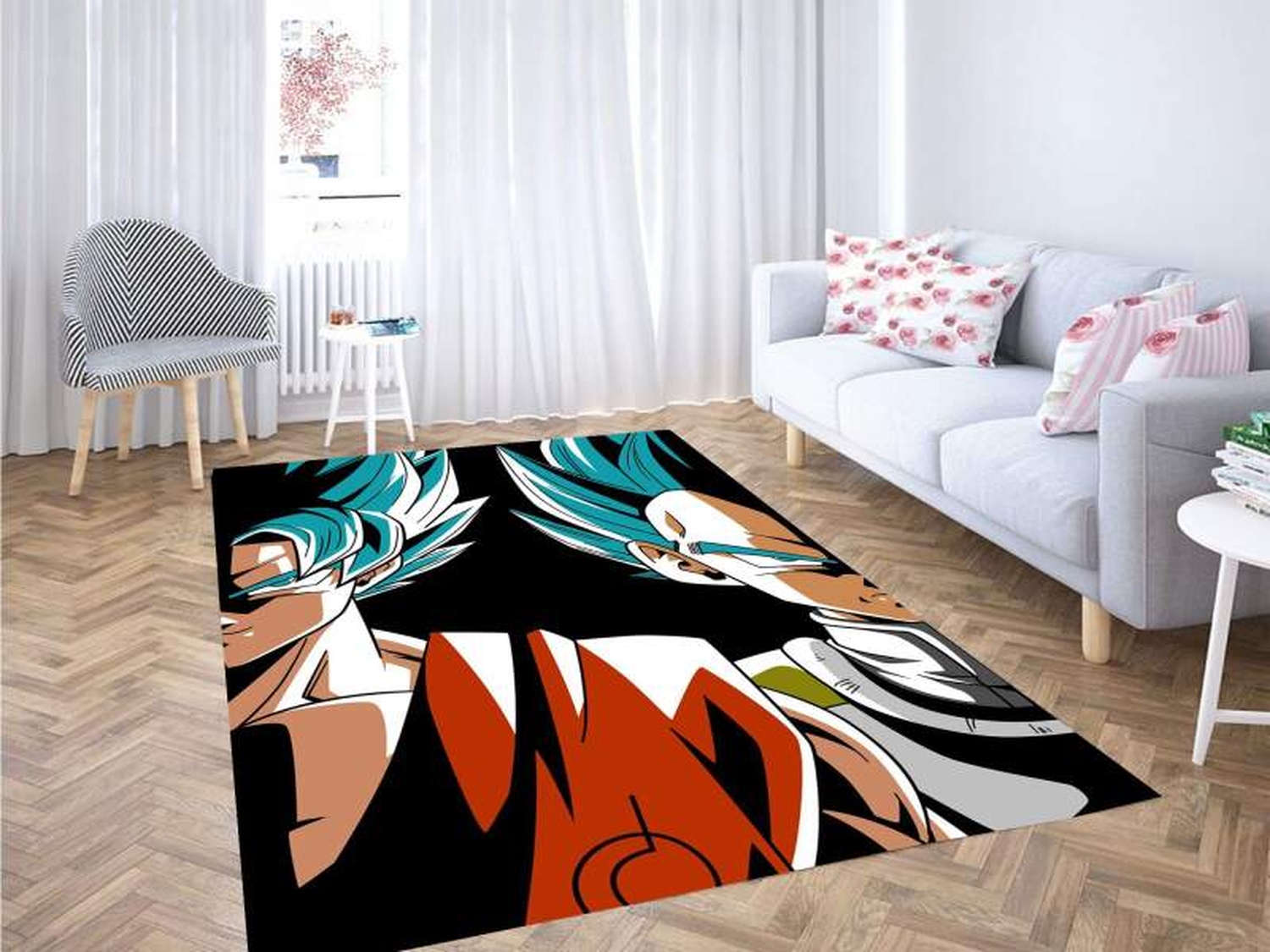 Goku And Vegeta Carpet Rug - Unique Anime Apparel for Fans