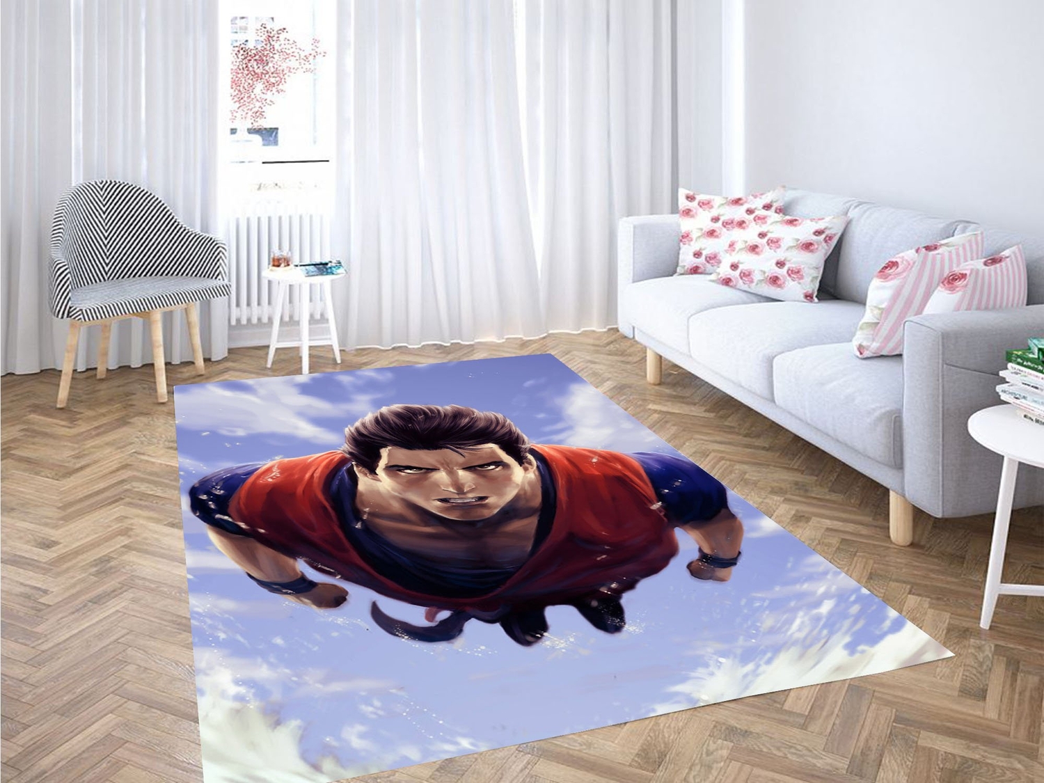 Goku Digital Painting Carpet Rug - Unique Anime Apparel for Fans