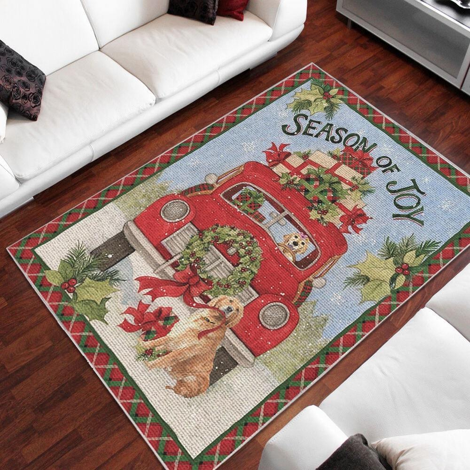 Golden Retriever Area Rug - Unique Anime Apparel for Fans