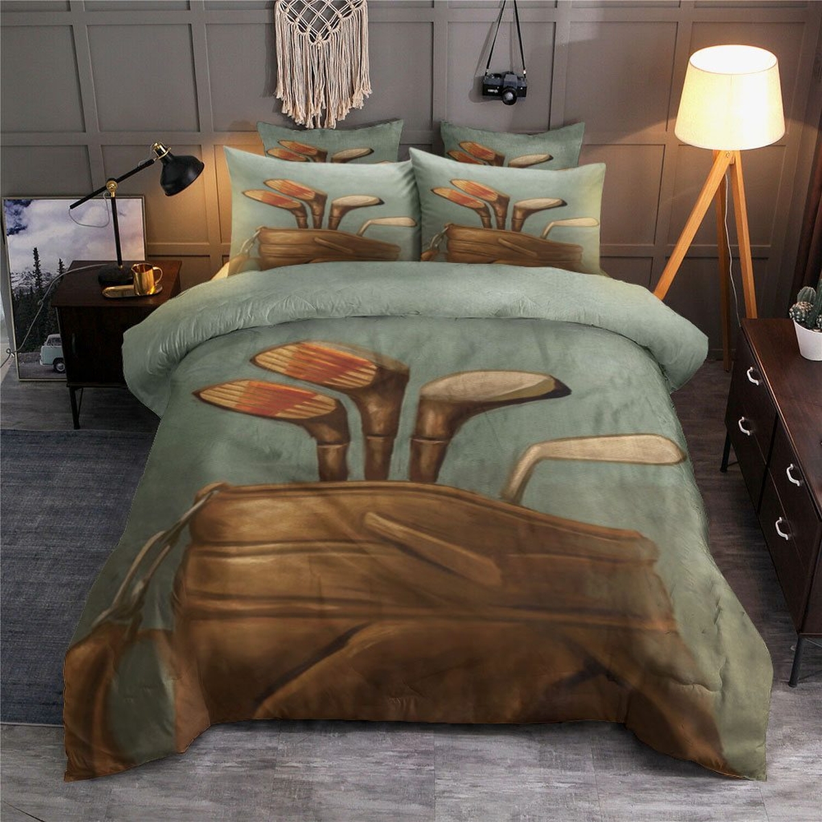 Golf Stuffs Bedding Set For Fans (Duvet Cover & Pillow Cases) - Unique Anime Apparel for Fans