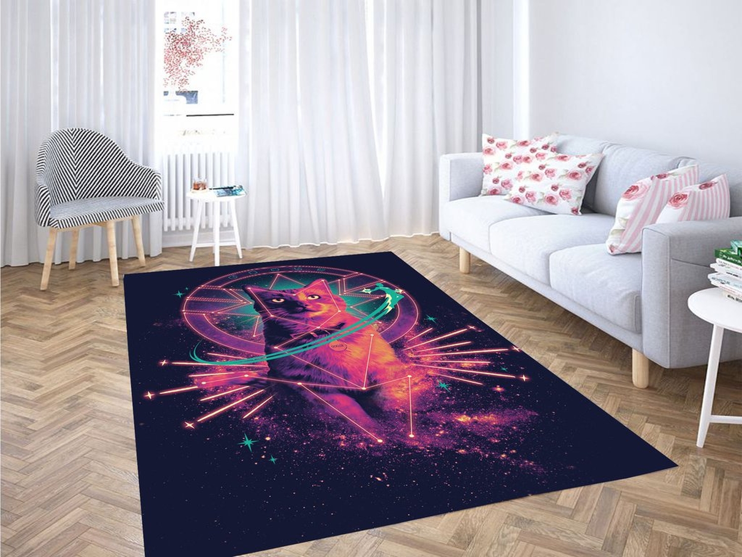 Goose Captain Marvel Living Room Modern Carpet Rug - Unique Anime Apparel for Fans