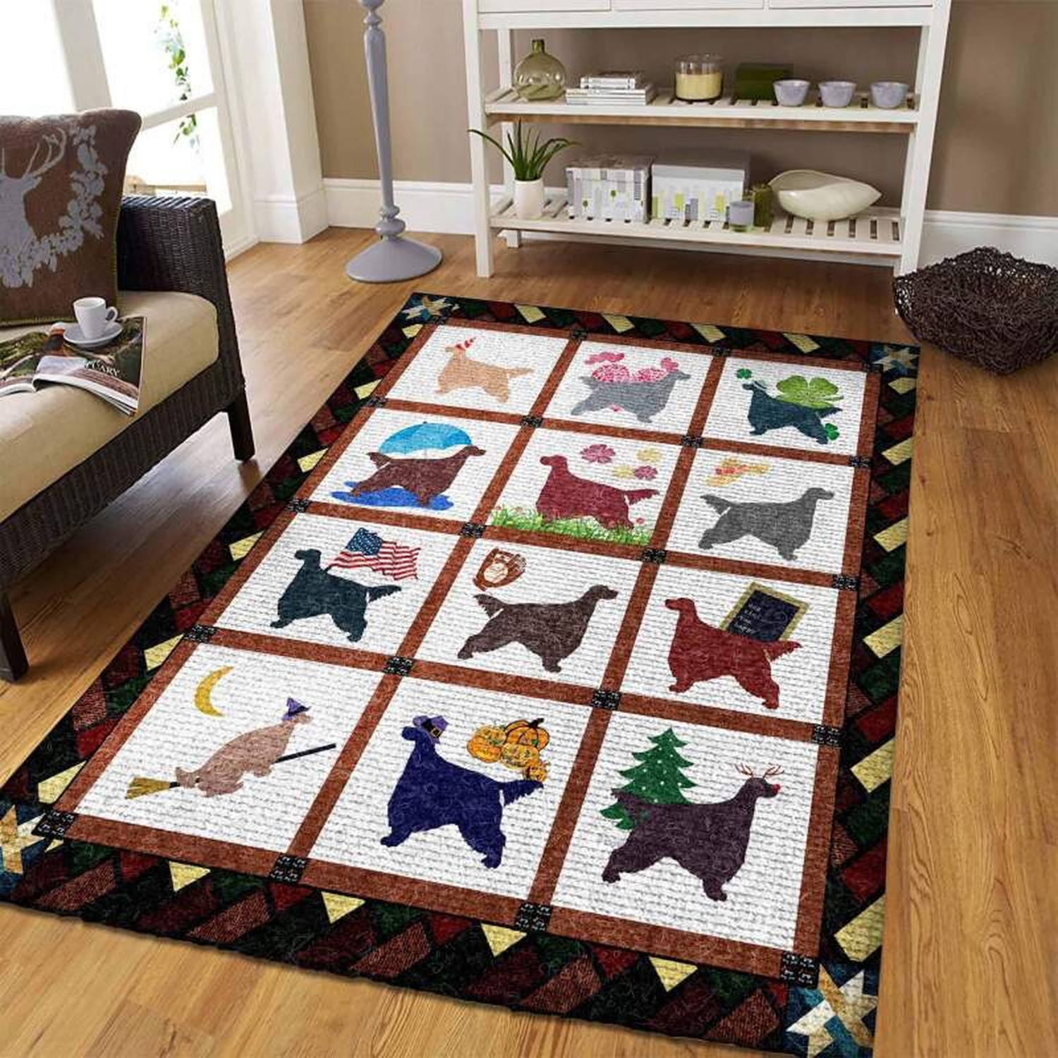 Gordon Setter Rug - Unique Anime Apparel for Fans