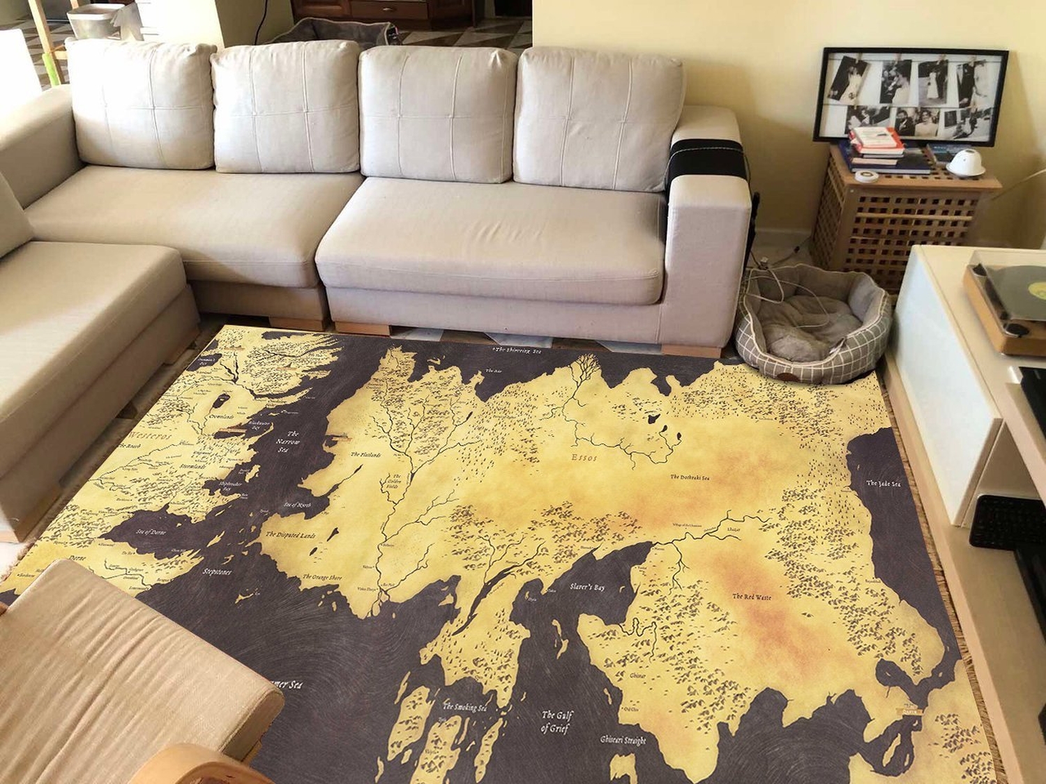 Got The Known World Westeros Map High Resolution Rug - Unique Anime Apparel for Fans