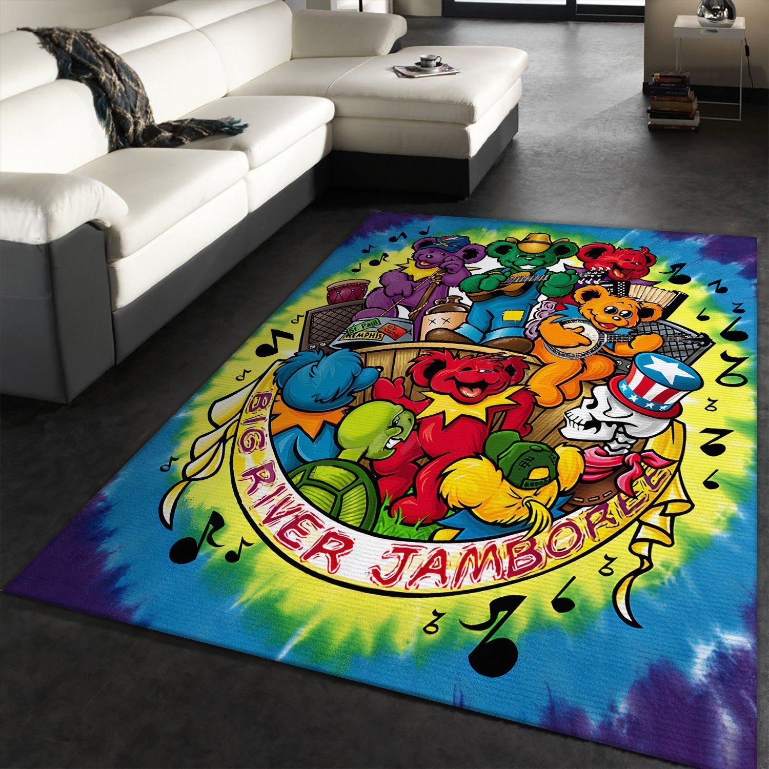 Grateful Dead Rug Style 2 - Unique Anime Apparel for Fans
