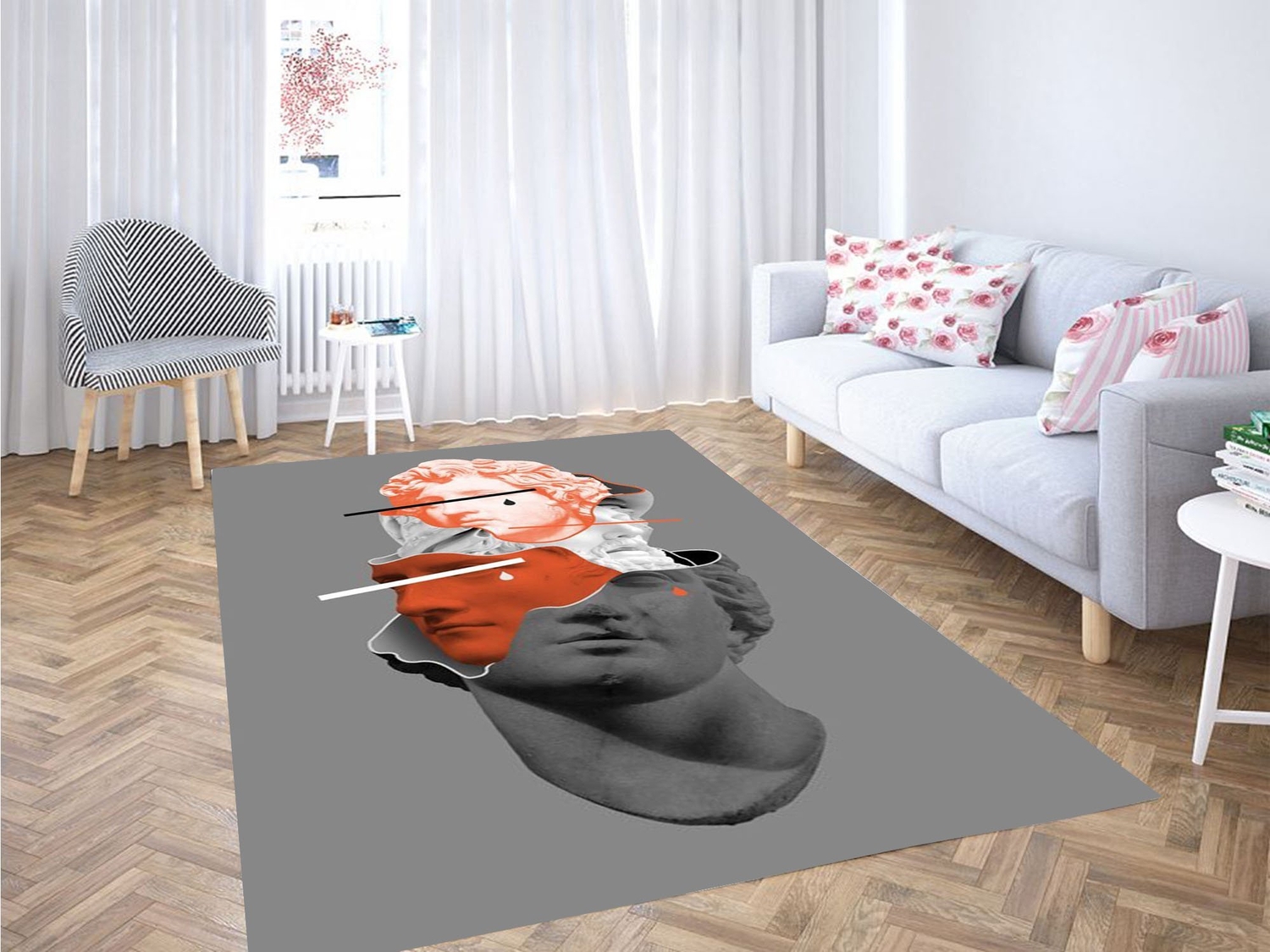 Greek Matryoshka Carpet Rug - Unique Anime Apparel for Fans