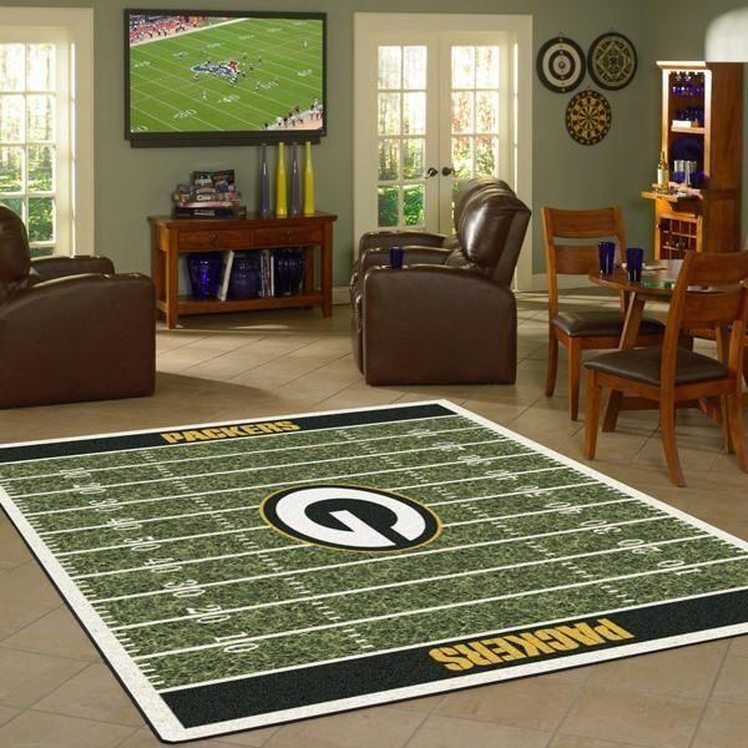 Green Bay Packers Area Rug - Unique Anime Apparel for Fans