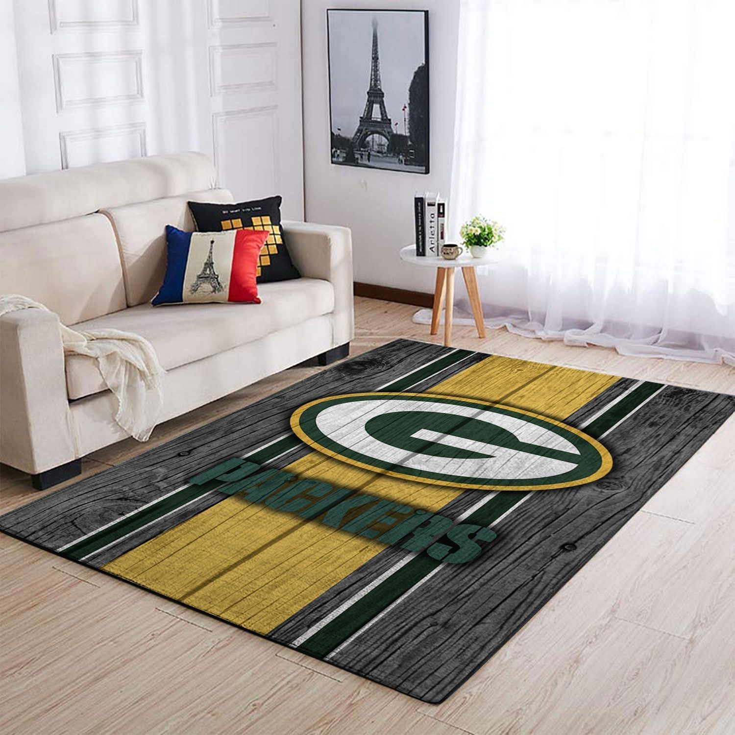 Green Bay Packers Living Room Area Rug - Unique Anime Apparel for Fans