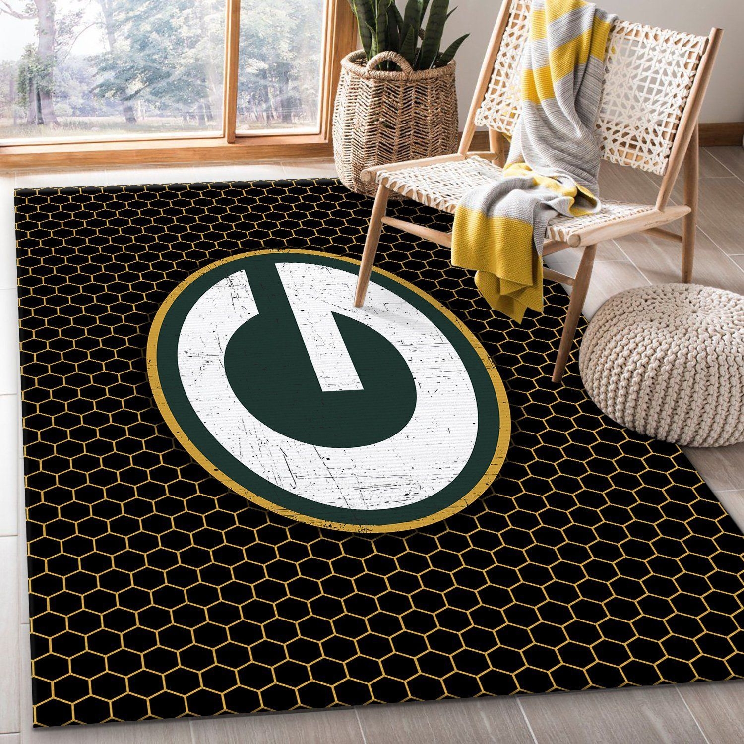 Green Bay Packers Nfl Rug - Unique Anime Apparel for Fans