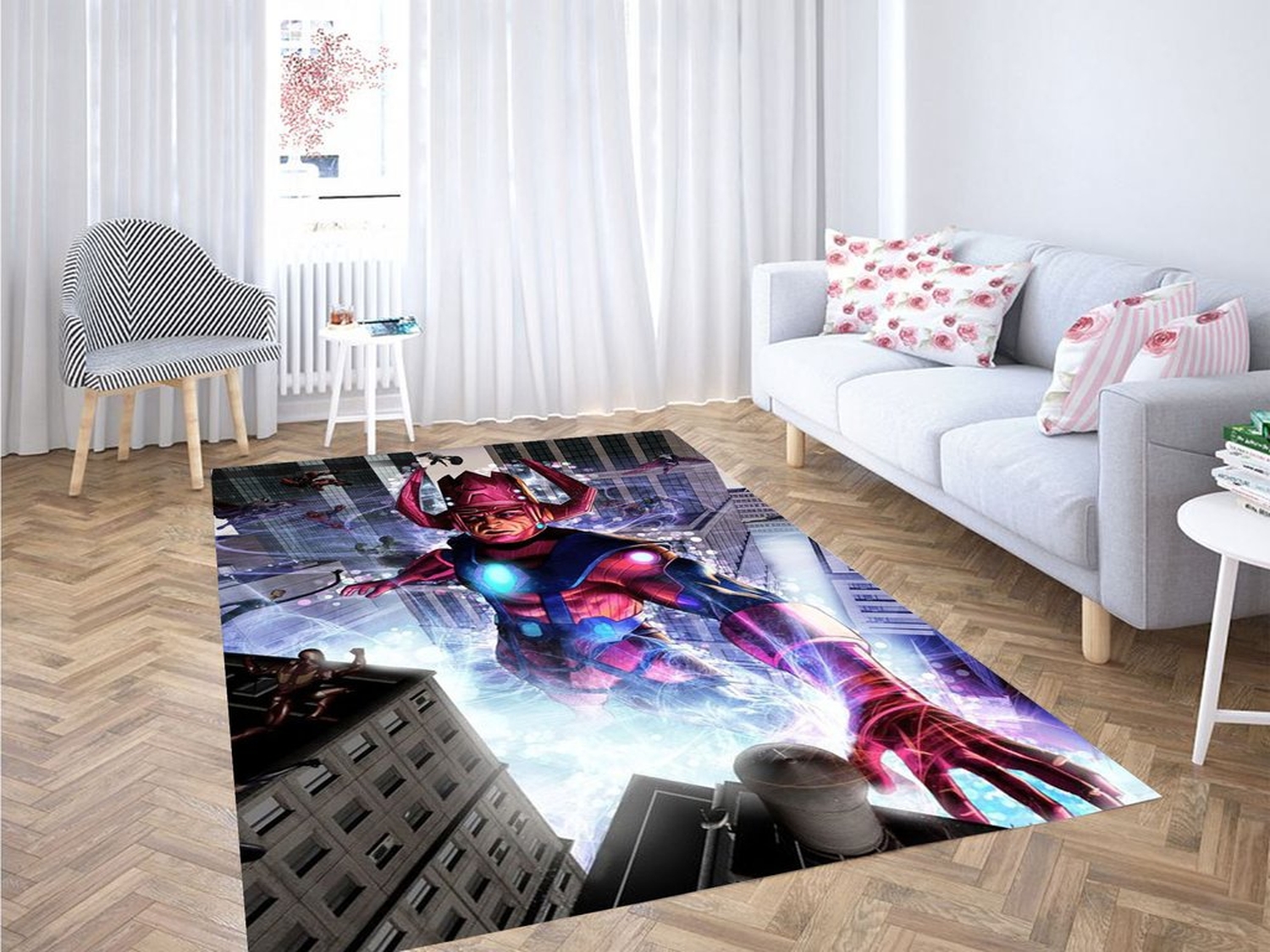 Greg Horn Galactus Wallpaper Living Room Modern Carpet Rug - Unique Anime Apparel for Fans