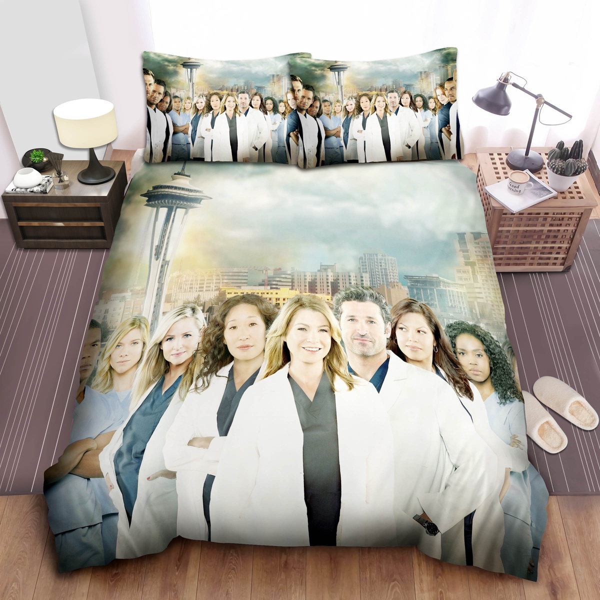 Grey's Anatomy Duvet Cover Bedding Set - Unique Anime Apparel for Fans