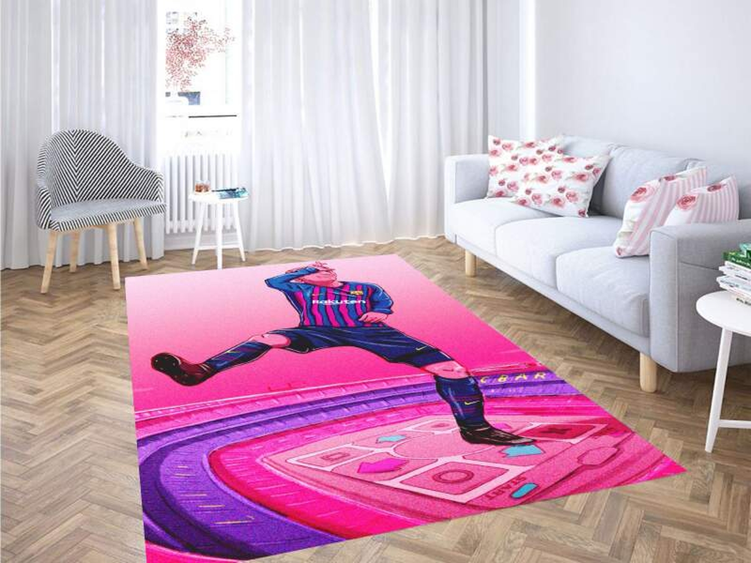 Griezmann Barcelona Wallpapers Carpet Rug - Unique Anime Apparel for Fans