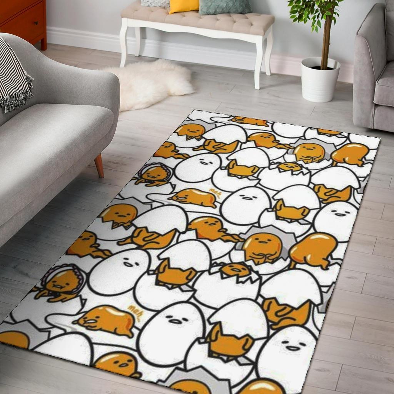 Gudetama Area Rug - Unique Anime Apparel for Fans