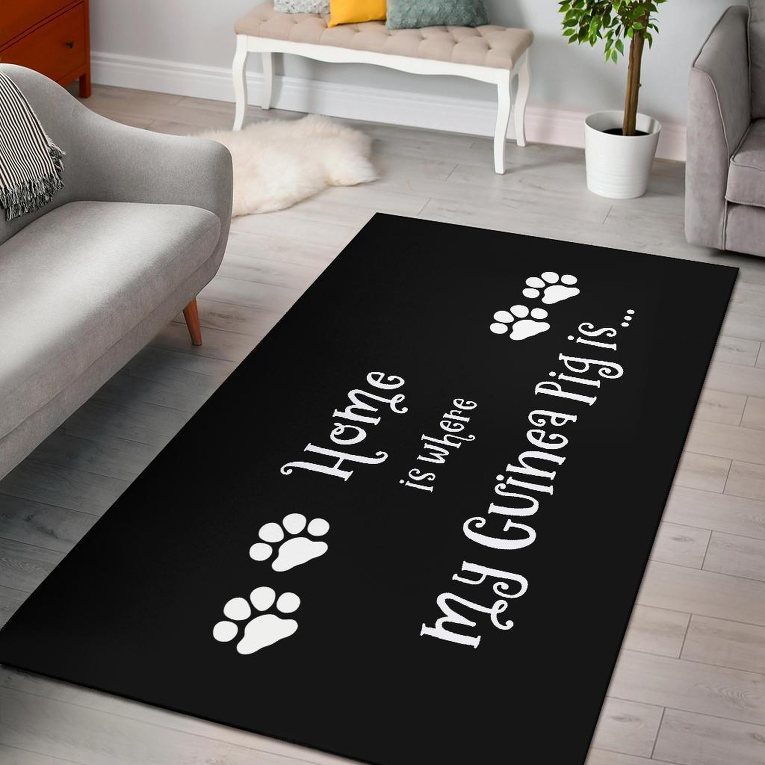 Guinea Pig Home Area Rug - Unique Anime Apparel for Fans
