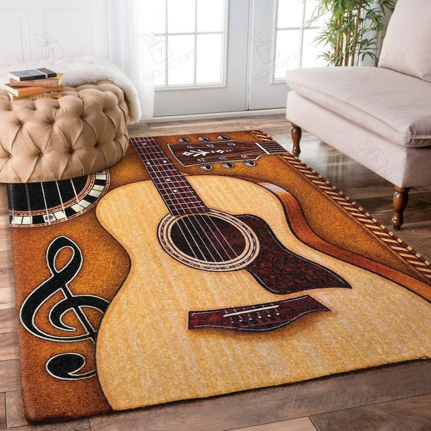 Guitar Rectangle Rug Decor Area Rugs For Living Room Bedroom Kitchen Rugs Home Carpet Flooring TTG014861