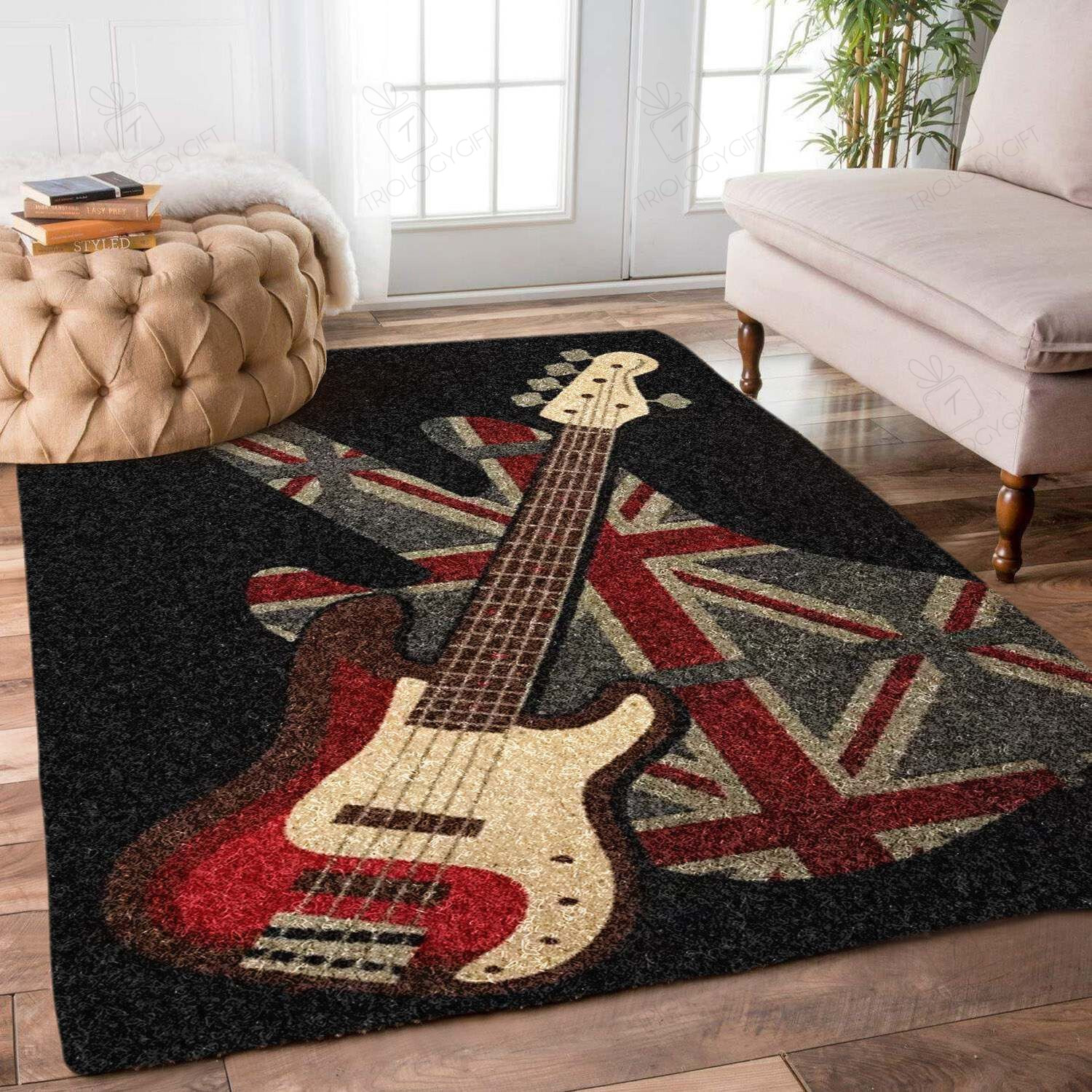 Guitar Rectangle Rug Decor Area Rugs For Living Room Bedroom Kitchen Rugs Home Carpet Flooring TTG014904