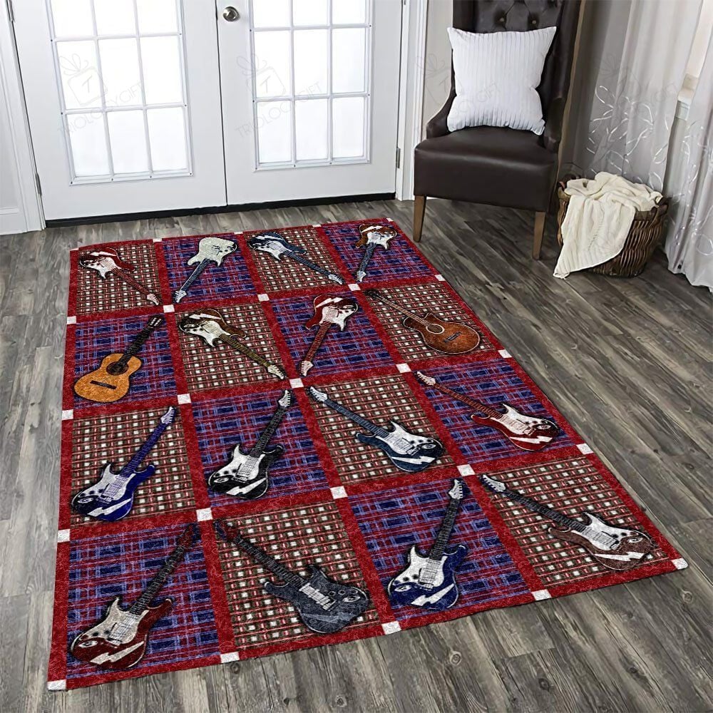 Guitar Rectangle Rug Decor Area Rugs For Living Room Bedroom Kitchen Rugs Home Carpet Flooring TTG014909