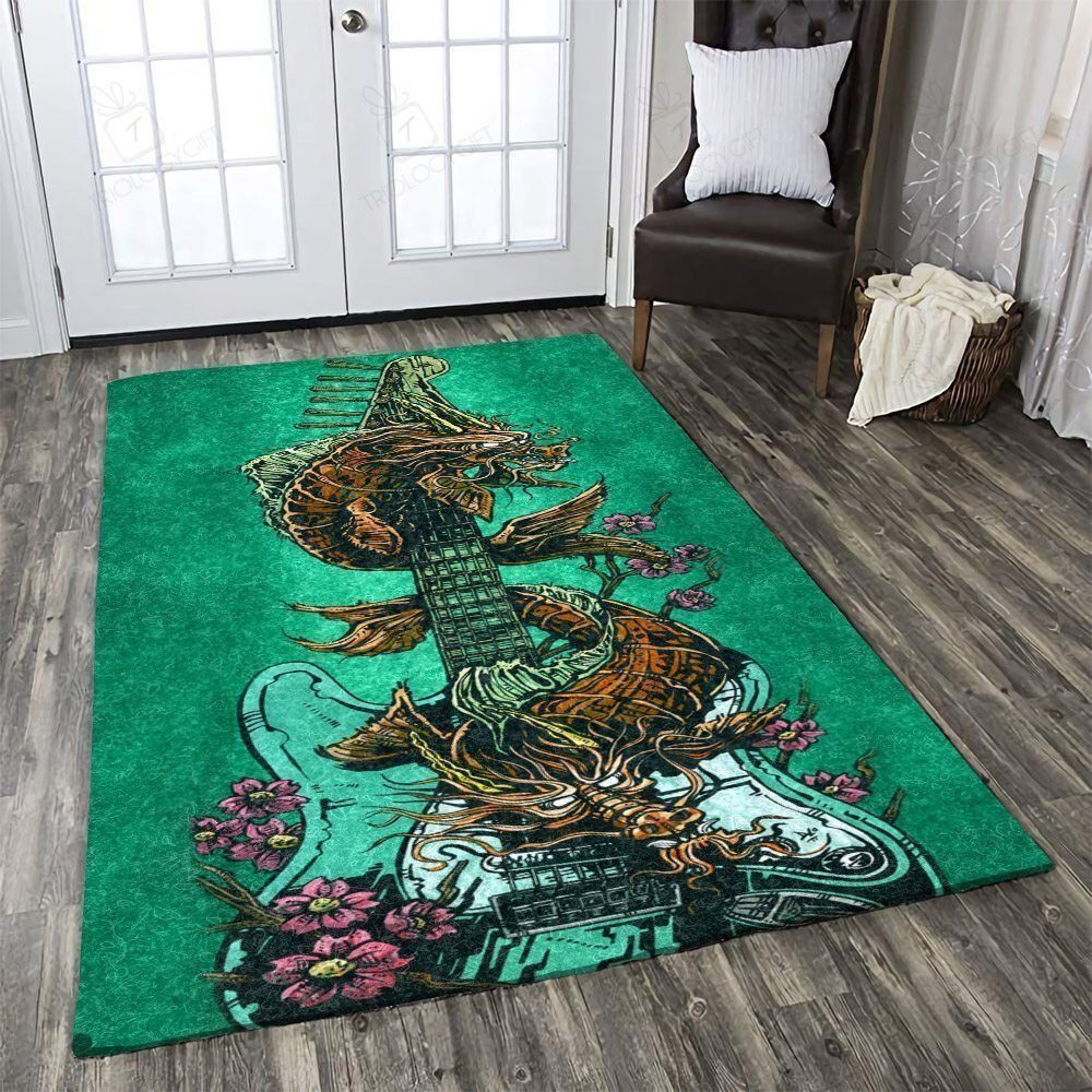 Guitar Rectangle Rug Decor Area Rugs For Living Room Bedroom Kitchen Rugs Home Carpet Flooring TTG014996