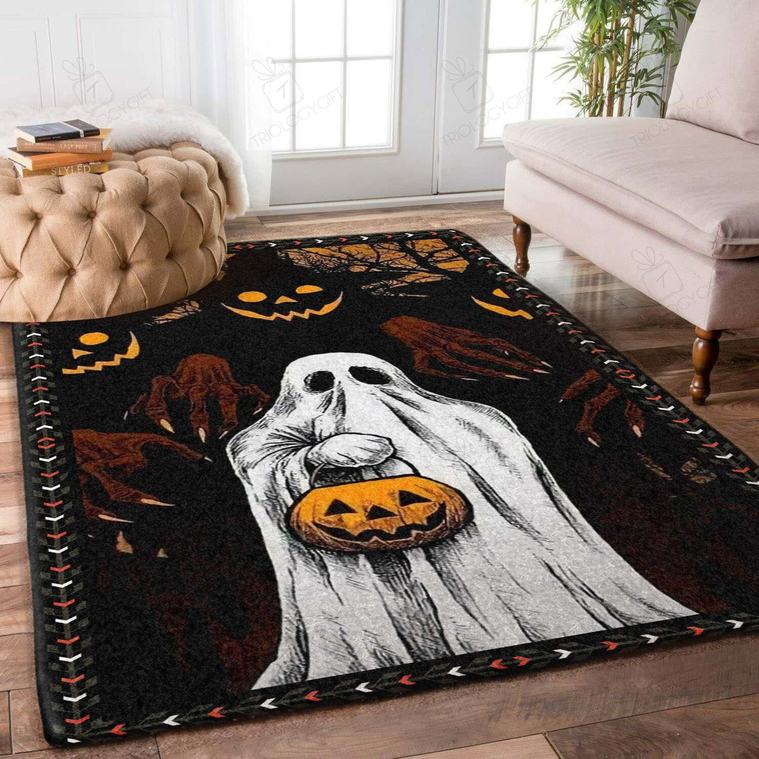 Halloween Rectangle Rug Decor Area Rugs For Living Room Bedroom Kitchen Rugs Home Carpet Flooring TTG015213