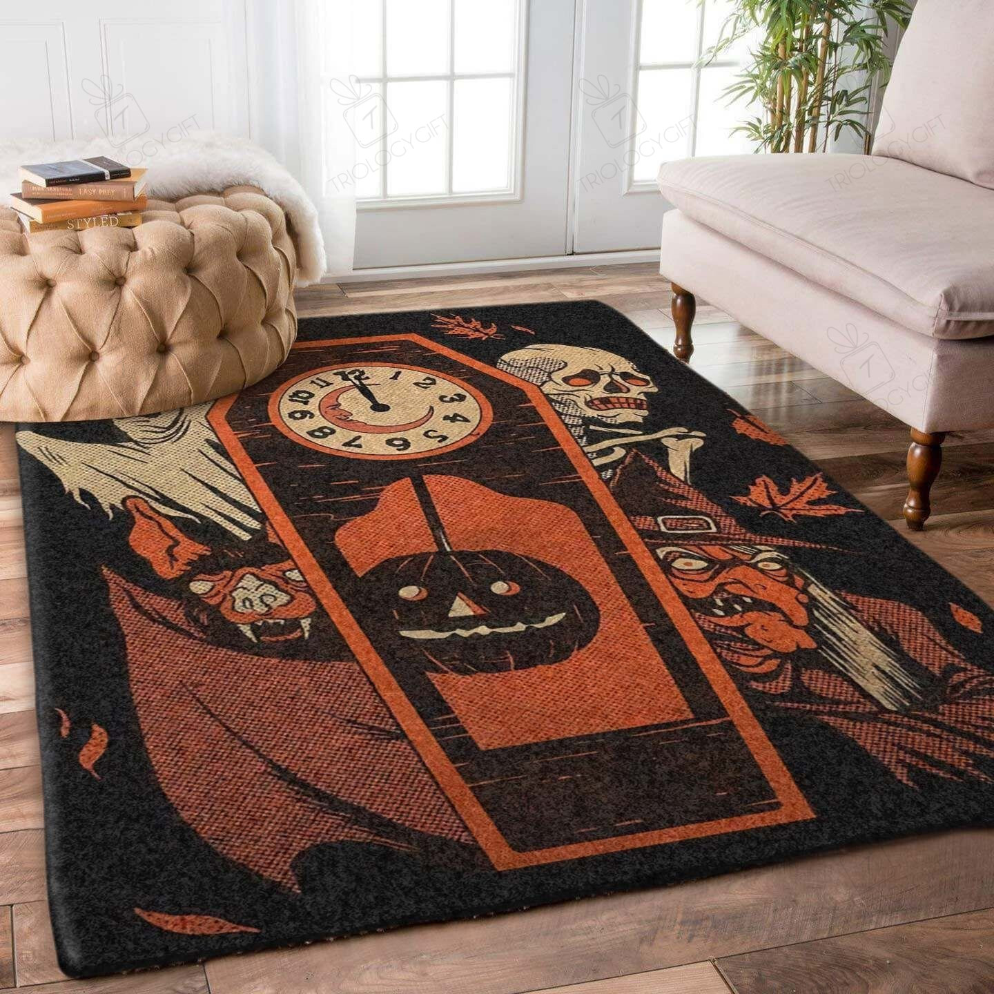 Halloween Rectangle Rug Decor Area Rugs For Living Room Bedroom Kitchen Rugs Home Carpet Flooring TTG015246